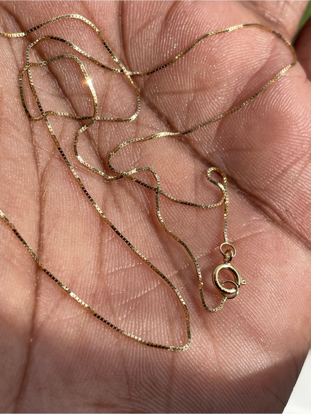 Real! 14kt Gold Child Diamond Earrings & Chain Set - Picture 14 of 14